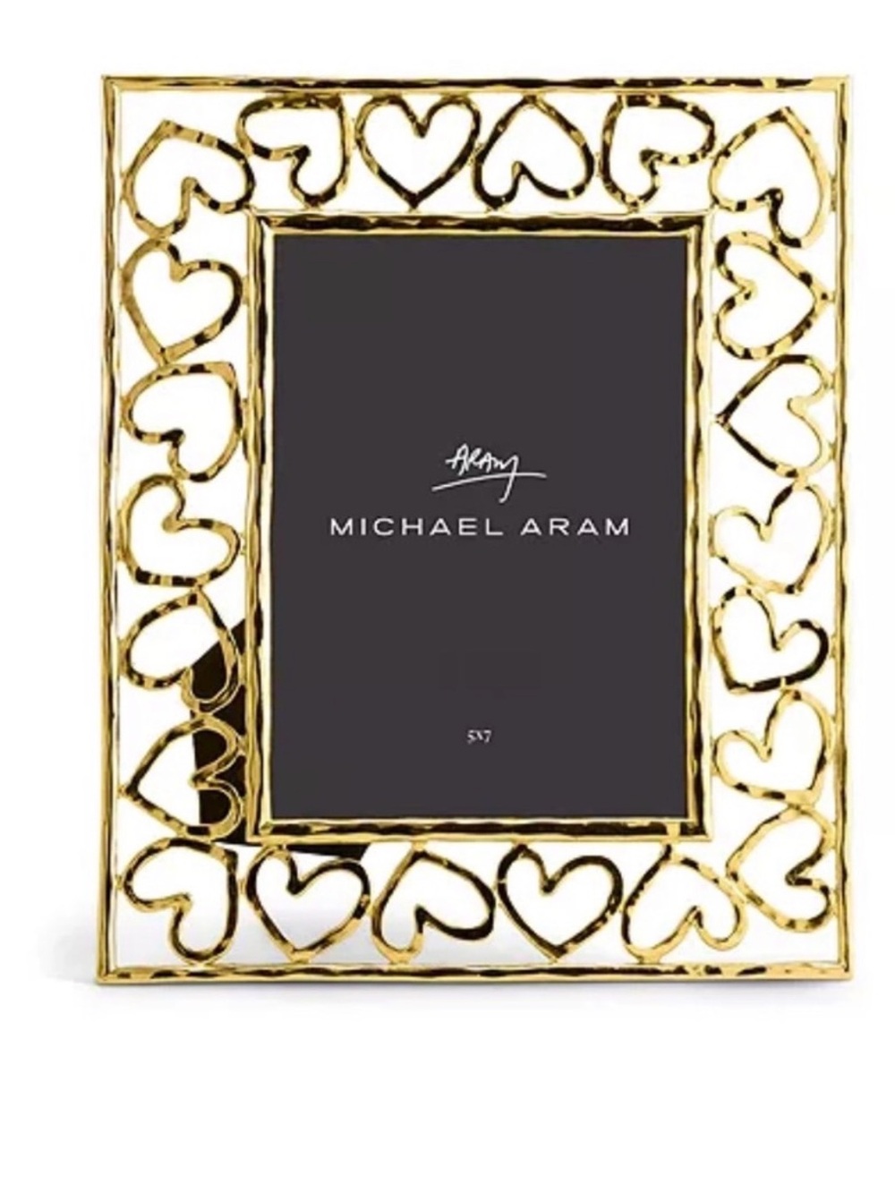 Michael Aram Gold Openwork Heart Photo Frame - Picture 4 of 8